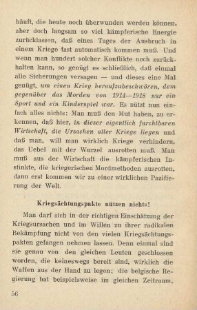 Kriegsächtungspakte nützen nichts!