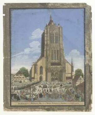 Münster. Westfassade um 1666 (1835)