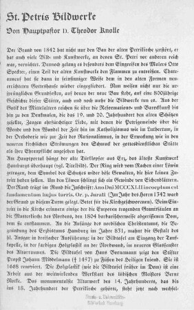 St. Petris Bildwerke