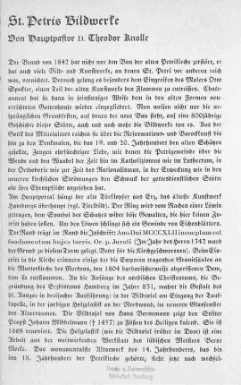 St. Petris Bildwerke