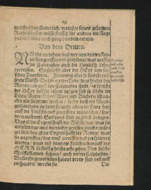 Von dem Dritten.