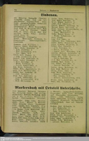 Markersbach mit Ortsteil Unterscheibe