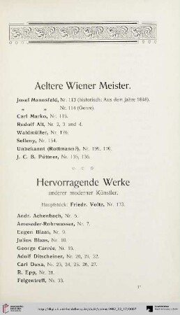 Aeltere Wiener Meister