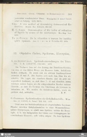 12. Objektive Farben, Spektrum, Absorption