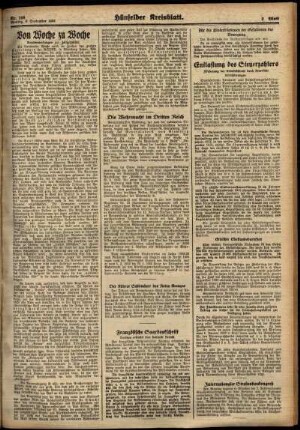 Zweite Ausgabe vom Montag, den 03. September 1934.
