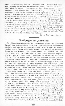 Musikgruppe am Johanneum.