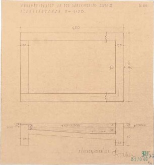 Fischer, Theodor; München - Westend; Wohnblock Leonhard Moll - Block III Ganghoferstrasse - Planschbecken (Ansichten)