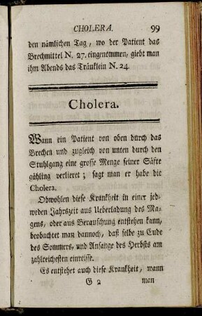 Cholera.