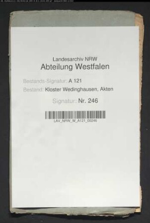 Heberegister der Rezeptur Werl.