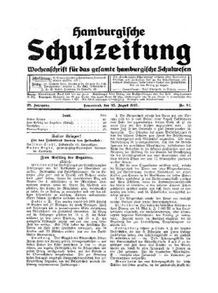 Zum Aufstieg der Begabten : (Schluß)