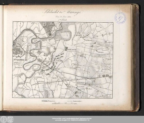Schlacht bei Marengo. Den 14. Juni 1800. 1tes Blatt.