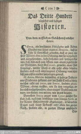 Das Dritte Hundert nützlicher und lustiger Historien