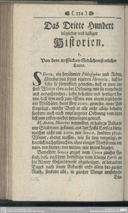 Das Dritte Hundert nützlicher und lustiger Historien