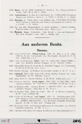 Nassau (Nr. 1287-1412)