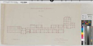 Arnsberg (Arnsberg) Regierungsgebäude Grundriß Erdgeschoß 1946 1 : 200 42 x 83 Pause