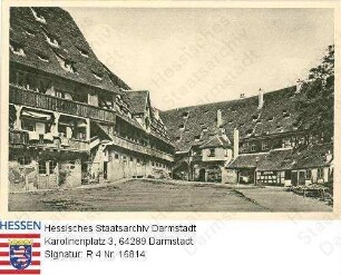Bamberg, Alte Residenz / Hofansicht