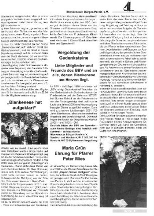 Maria Grün. Ehrung für Pfarrer Peter Mies