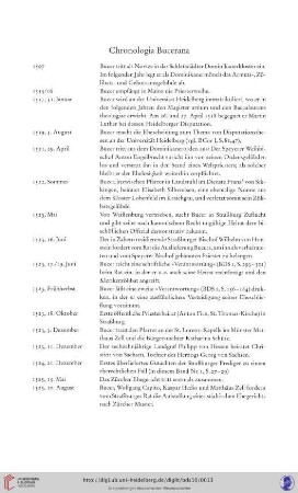 Chronologia Bucerana