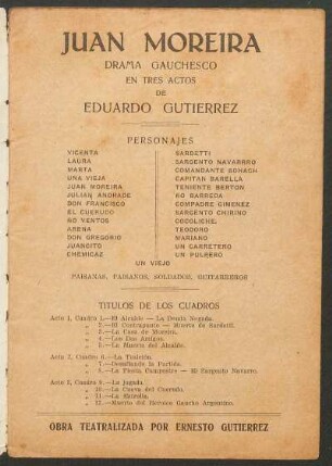 Títulos de los cuadros
