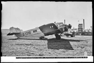Flughafen Dresden-Heller, Junkers-Verkehrsflugzeug G 31