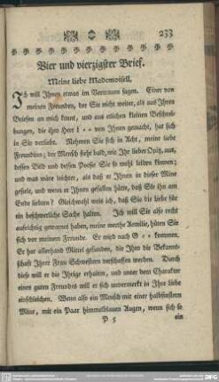 Vier und vierzigster Brief