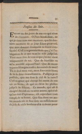 Pensées du Soir.