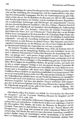 Vom Portici zum Schloß, die Geschichte des Museums für Bergedorf und die Vierlande, Olaf Matthes (Hrsg.) : Hamburg, Museum für Bergedorf und die Vierlande, 2005