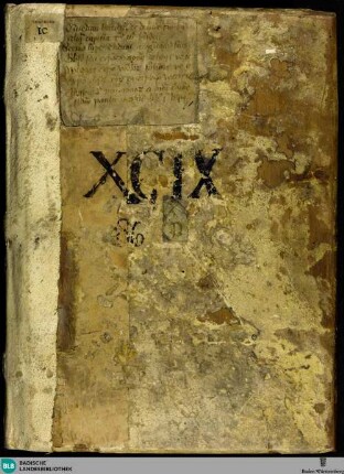 Excerpta ex Hieronymi tractatu in librum Psalmorum, absque ordine - Cod. Aug. perg. 99