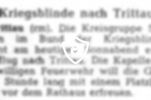 Kriegsblinde nach Trittau