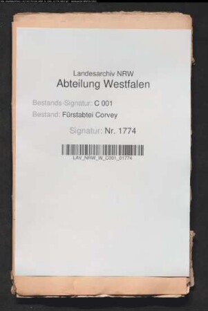 Streitigkeiten der von Haxthausen zu Abbenburg und der zu Thienhausen wegen Mitbelehnung