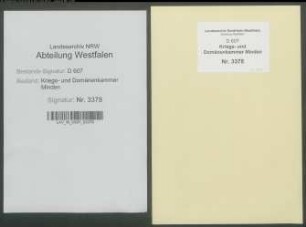 Bau und Reparatur der geistlichen Gebäude zu Rahden (Amt Rahden) - Band 2