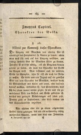 65-106, Zweytes Capitel.