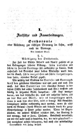 Orthotonie oder Anleitung zur richtigen Betonung im Lesen, wohl auch im Vortrage