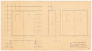 Haus des Rundfunks, Berlin-Charlottenburg: Großer Sendesaal, Türen Erdgeschoss 1:10