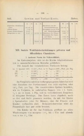 XII. Soziale Wohlfahrtseinrichtungen privaten und öffentlichen Charakters.