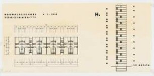 Wohnturm: Grundriss Normalgeschoss 1:200