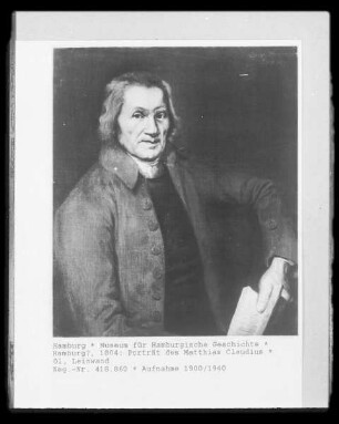 Porträt des Matthias Claudius