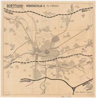 Bebauungsplan Dortmund: Verkehrsplan 1:25000 (Variante)