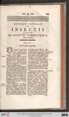 Liber III: De Insectis terrestribvs apodibvs