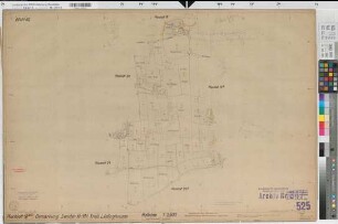 Lüdinghausen (Lüdinghausen), Umlegung Lüdinghausen, Bl.82 Zuteilungskarte Senden Plbl 18,1