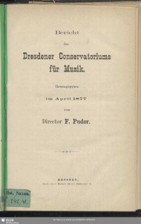 [6.]1876/77: Bericht des Dresdener Conservatoriums für Musik