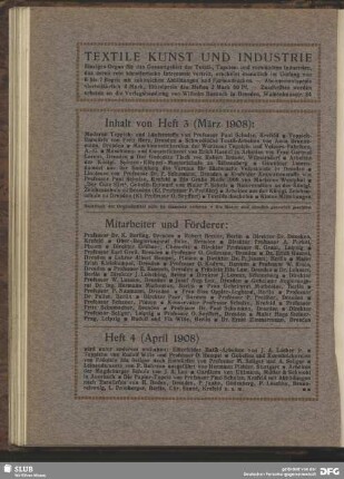 Heft 4 (April 1908)