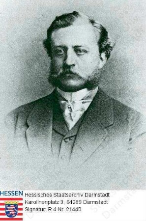 Buderus, Carl (1849-1909) / Porträt, vorblickend, Brustbild