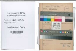 Entnazifizierung Gerda Maciejewski , geb. 01.09.1913 (Kauffrau)