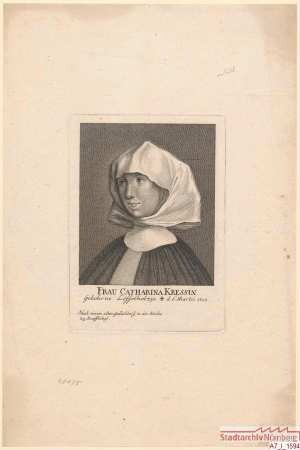 Katharina Kress, geb. Löffelholz; gest. 6. März 1505