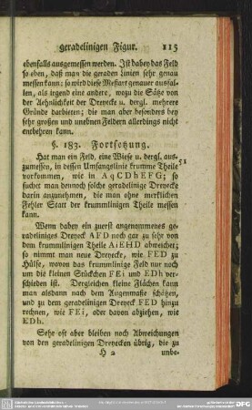 Ausmessung eines Feldes