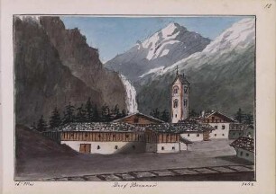 'Dorf Brenner' Aquarell