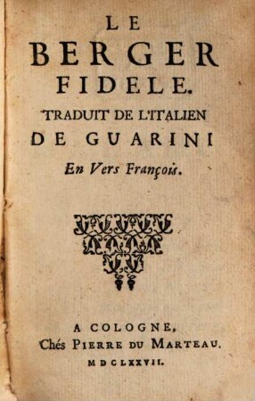 Le berger fidèle