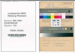 Entnazifizierung Gustav Siebel , geb. 03.02.1899 (Werkmeister)