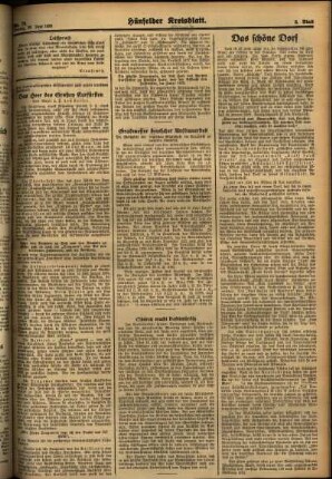 Dritte Ausgabe vom Freitag, den 26. Juni 1936.